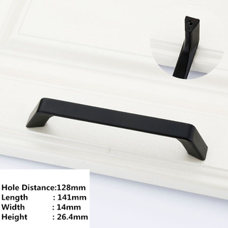 Stylish Matte Black Handles For Kitchen, Doors Or Bathroom Design 1 (14cm)