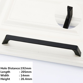 Stylish Matte Black Handles For Kitchen, Doors Or Bathroom Design 1 (20cm)