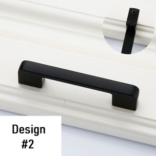 Stylish Matte Black Handles For Kitchen, Doors Or Bathroom (Design 2)