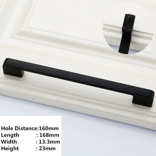 Stylish Matte Black Handles For Kitchen, Doors Or Bathroom (Design 2) [Length: 17cm]