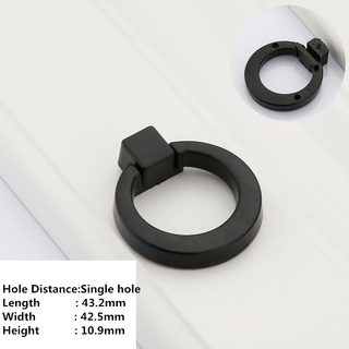 Stylish Matte Black Handle Knob For Kitchen, Doors Or Bathroom Cabinets [Design: 6]