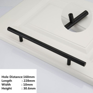 Stylish Matte Black Handles For Kitchen, Doors Or Bathroom (Design 6) [Length: 23cm]